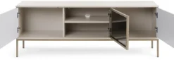 Zestawy Mebli Do Salonu|Szafki Rtv>PIASKI Kaszmirowa szafka RTV pod telewizor na nóżkach 154 cm SEWILLA