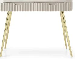 Toaletki I Konsole>PIASKI owa toaletka z szufladami 103 cm ZENIT frezowane fronty kaszmir