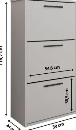 Szafki Na Buty|Garderoby>KIER owa wisząca szafka na buty 59 cm LEVO kaszmir