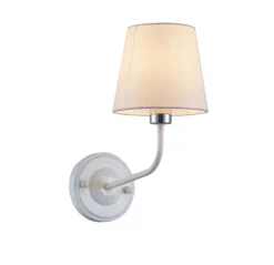 Oświetlenie Pokoju Dziecięcego|Oświetlenie Sypialni>Ledea Kinkiet biały klosz tkanina York