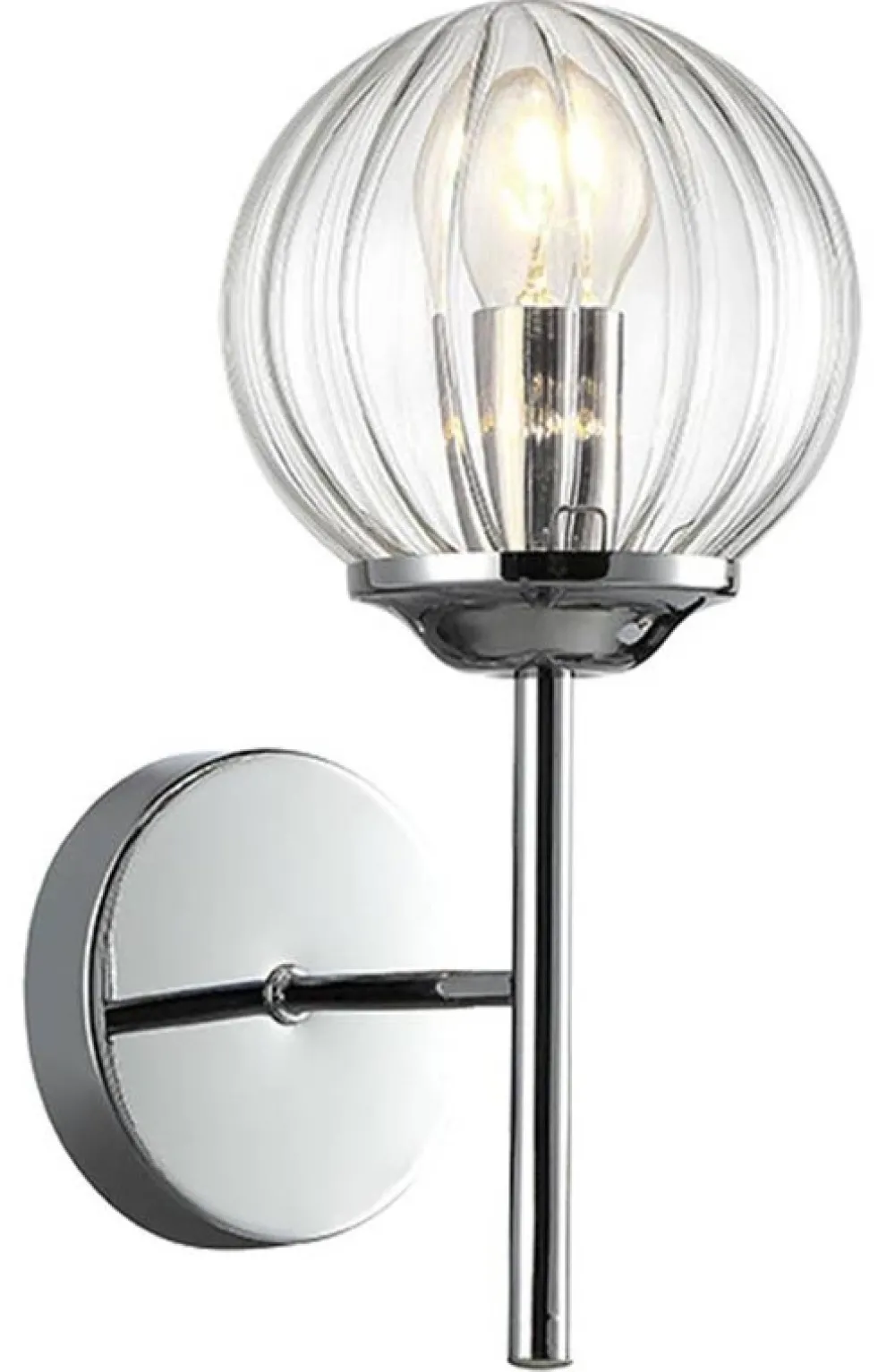 Oświetlenie Przedpokoju|Oświetlenie Jadalni>Candellux Lighting Kinkiet chrom lampa ścienna Best