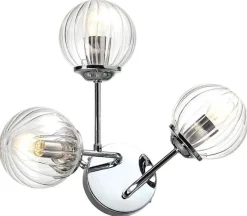 Oświetlenie Przedpokoju|Oświetlenie Jadalni>Candellux Lighting Kinkiet chrom lampa ścienna 3xE14 Best