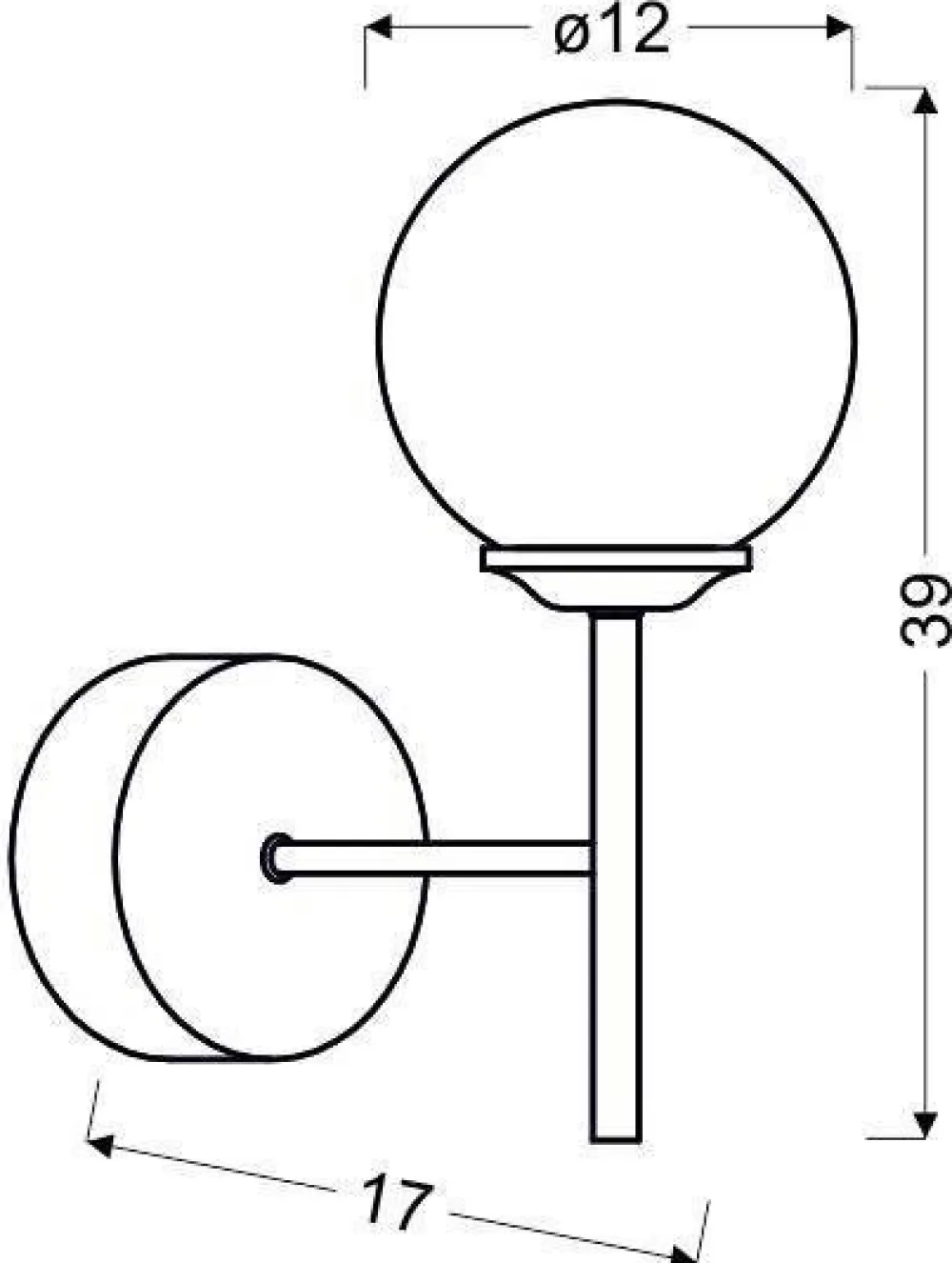 Oświetlenie Przedpokoju|Oświetlenie Jadalni>Candellux Lighting Kinkiet ścienny pojedynczy chromowy szklany klosz Best