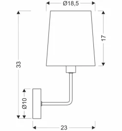 Oświetlenie Przedpokoju|Oświetlenie Jadalni>Candellux Lighting Kinkiet czarno-beżowy matowy Pasteri