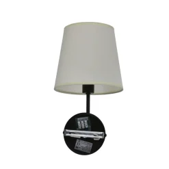 Oświetlenie Przedpokoju|Oświetlenie Jadalni></noscript>Candellux Lighting Kinkiet czarno-beżowy matowy Pasteri