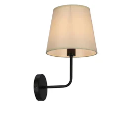 Oświetlenie Przedpokoju|Oświetlenie Jadalni></noscript>Candellux Lighting Kinkiet czarno-beżowy matowy Pasteri