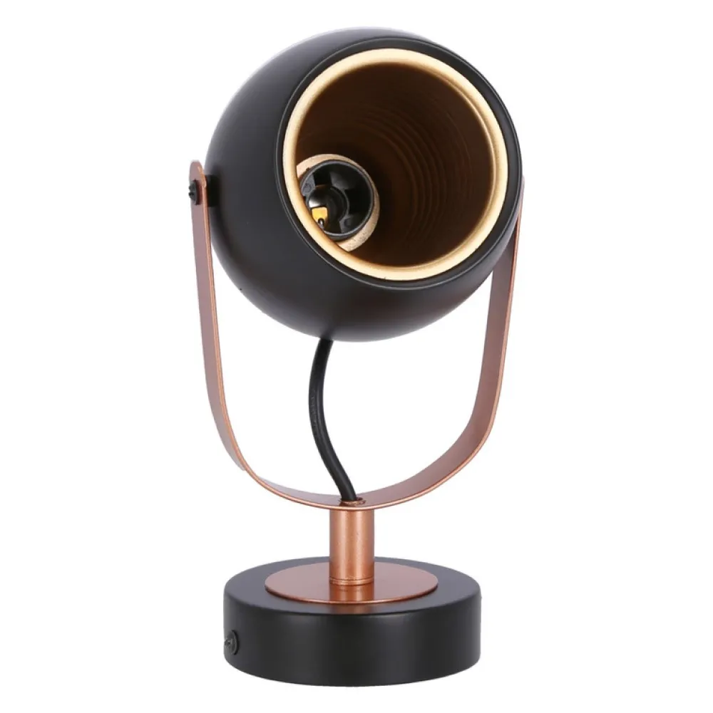 Oświetlenie Przedpokoju|Oświetlenie Jadalni>Candellux Lighting Kinkiet czarno-miedziany regulowany E14 40W Anica