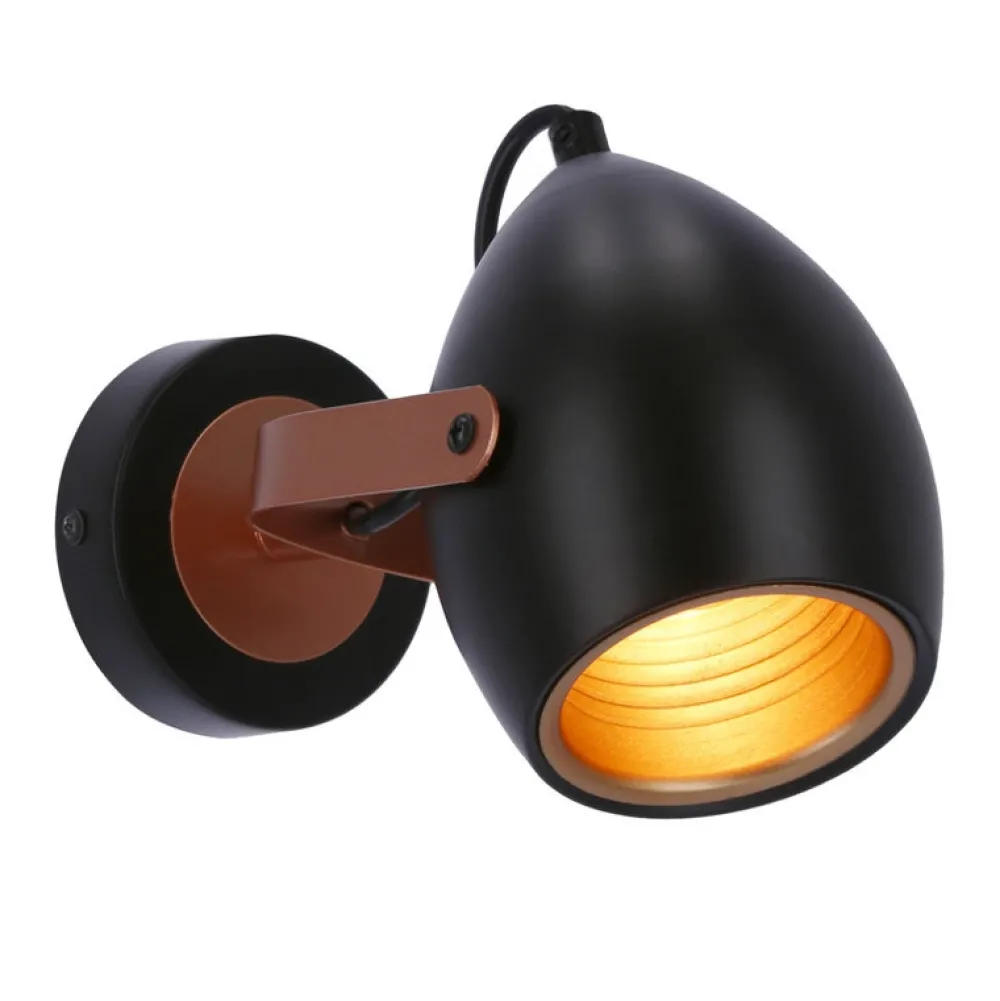 Oświetlenie Przedpokoju|Oświetlenie Jadalni>Candellux Lighting Kinkiet czarno-miedziany regulowany E14 40W Anica