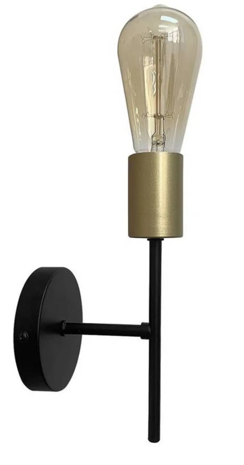 Oświetlenie Jadalni|Oświetlenie Sypialni>Candellux Lighting Kinkiet czarno-złoty lampa ścienna Crespilo