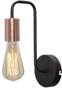 Oświetlenie Przedpokoju|Oświetlenie Sypialni>Candellux Lighting Kinkiet czarny ścienny metalowy pojedynczy oprawka Herpe