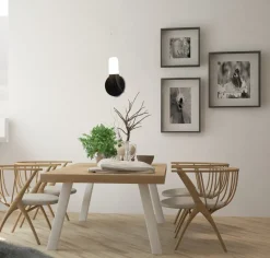 Oświetlenie Przedpokoju|Oświetlenie Jadalni></noscript>Ledea Kinkiet czarny LED 5.4W 20cm Sakai