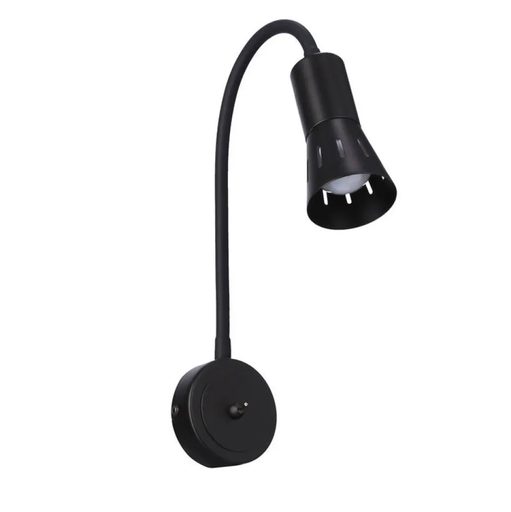 Oświetlenie Pokoju Dziecięcego|Oświetlenie Przedpokoju>Candellux Lighting Kinkiet czarny na wysięgniku regulowany Arnea