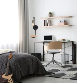 Oświetlenie Sypialni|Oświetlenie Salonu>Candellux Lighting Kinkiet czarny 1xE14 40cm BIPI