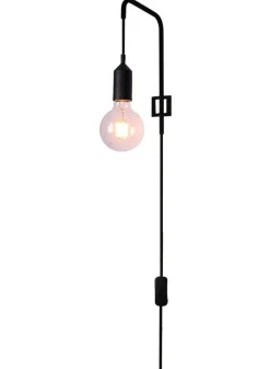 Oświetlenie Pokoju Dziecięcego|Oświetlenie Sypialni>Ledea Kinkiet czarny z kablem lampa Laren