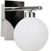 Oświetlenie Przedpokoju|Oświetlenie Sypialni>Candellux Lighting Kinkiet lampa ścienna Raisa biały klosz kula