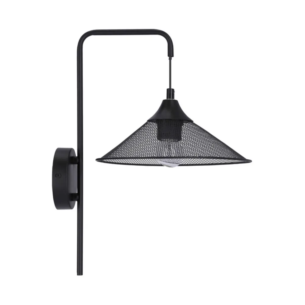 Oświetlenie Sypialni|Oświetlenie Salonu>Ledea Kinkiet metalowy czarny E27 Kiruna