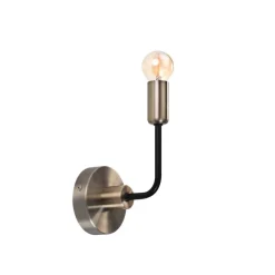 Oświetlenie Przedpokoju|Oświetlenie Jadalni>Candellux Lighting Kinkiet patynowy/czarny matowy bez klosza Sagam