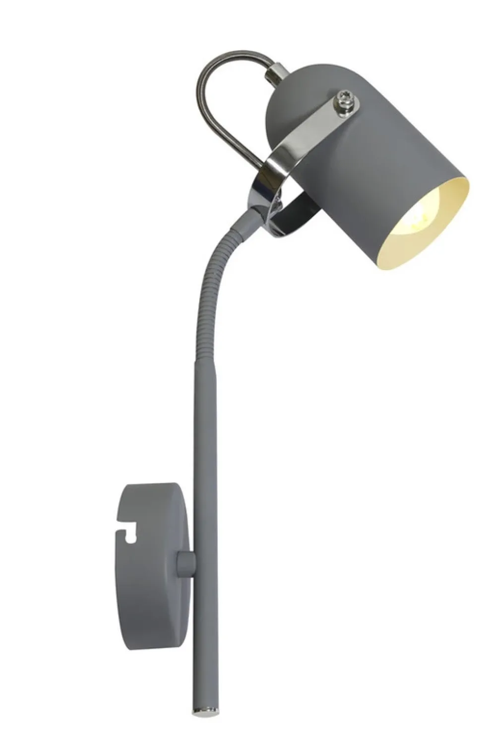 Oświetlenie Pokoju Dziecięcego|Oświetlenie Przedpokoju>Candellux Lighting Kinkiet 1xE14 szara 40cm GRAY