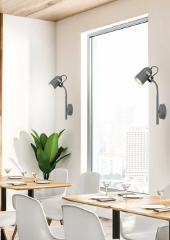 Oświetlenie Pokoju Dziecięcego|Oświetlenie Przedpokoju>Candellux Lighting Kinkiet 1xE14 szara 40cm GRAY