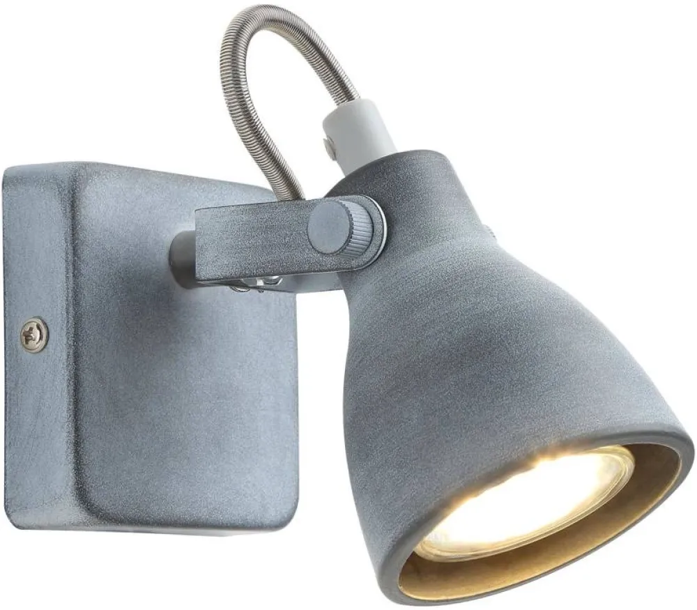 Oświetlenie Przedpokoju|Oświetlenie Jadalni>Candellux Lighting Kinkiet 1xGU10 szary mat 11cm ASH