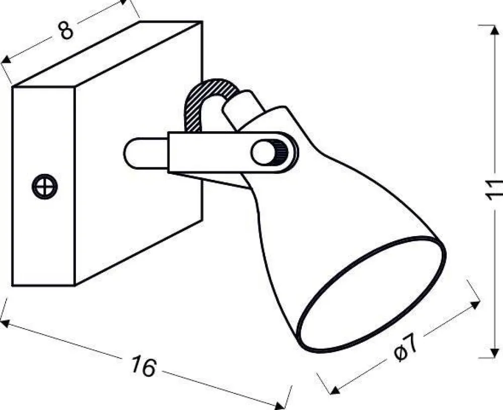 Oświetlenie Przedpokoju|Oświetlenie Jadalni>Candellux Lighting Kinkiet 1xGU10 szary mat 11cm ASH