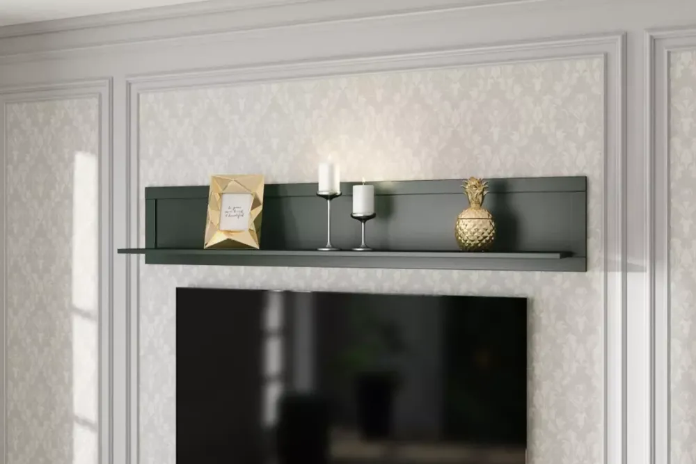 Półki>Helvetia Klasyczna półka wisząca butelkowa zieleń IVORIA