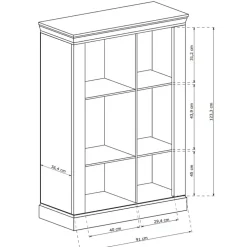 Witryny></noscript>JARSTOL Klasyczna witryna do salonu ADRE