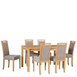 Krzesła Drewniane|Krzesła>DREWMIX Klasyczne drewniane krzesło tapicerowane do jadalni GROTTO