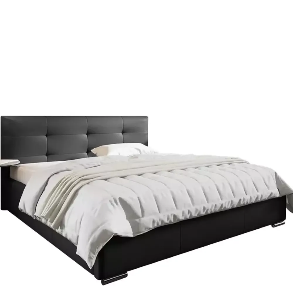 Łóżka Z Zagłówkiem|Łóżka Czarne>Gruszka Klasyczne łóżko tapicerowane 180x200 LONDYN