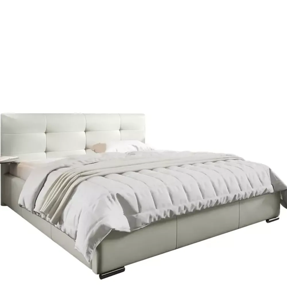 Łóżka Z Zagłówkiem|Łóżka Czarne>Gruszka Klasyczne łóżko tapicerowane 180x200 LONDYN