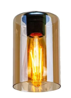 Klosze Do Lamp>Candellux Lighting Klosz szklany brązowy E27 do lampy Bistro