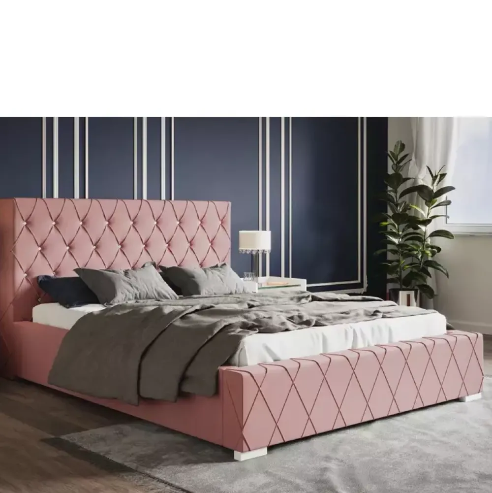 Łóżka Z Zagłówkiem|Łóżka Z Pojemnikiem>Riban Łóżko 180 cm do sypialni LENCE