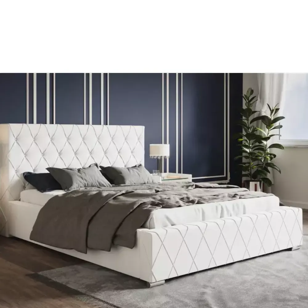 Łóżka Z Zagłówkiem|Łóżka Z Pojemnikiem>Riban Łóżko 180 cm do sypialni LENCE