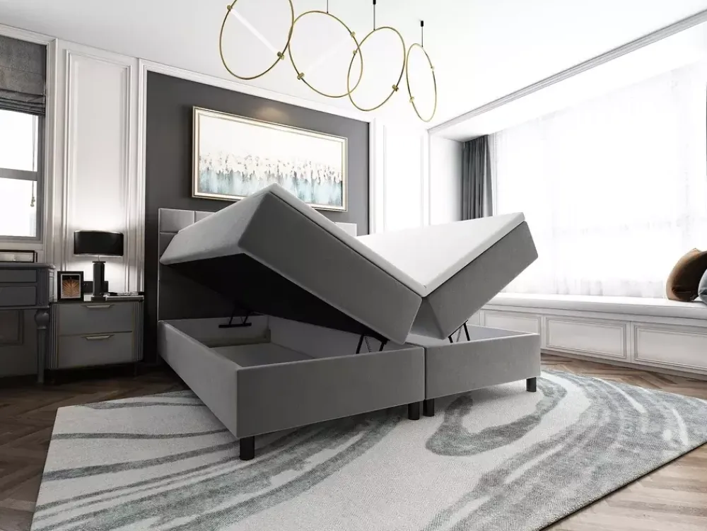 Łóżka Na Nóżkach|Łóżka Z Zagłówkiem>Laaph Studio Łóżko 160 kontynentalne BOHOL