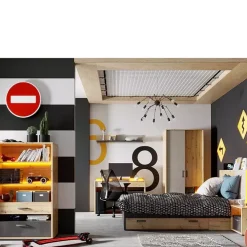 Meble Dla Dzieci|Meble Młodzieżowe></noscript>lenart. Łóżko do pokoju młodzieżowego 120x200 cm QUBIC