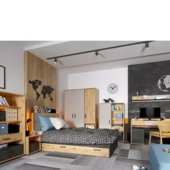 Meble Dla Dzieci|Meble Młodzieżowe></noscript>lenart. Łóżko do pokoju młodzieżowego 120x200 cm QUBIC