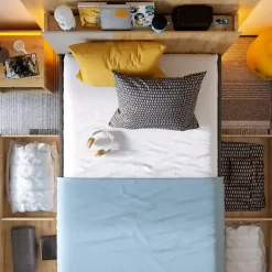 Meble Dla Dzieci|Meble Młodzieżowe></noscript>lenart. Łóżko do pokoju młodzieżowego 120x200 cm QUBIC