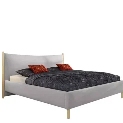 Łóżka Na Nóżkach|Łóżka Szare>COMFORTEO Łóżko do sypialni w stylu skandynawskim 180x200 NATURE