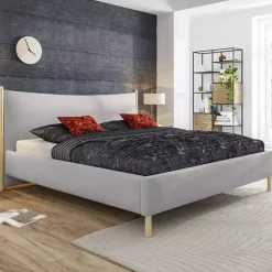 Łóżka Na Nóżkach|Łóżka Szare></noscript>COMFORTEO Łóżko do sypialni w stylu skandynawskim 180x200 NATURE