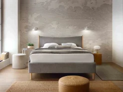Łóżka Na Nóżkach|Łóżka Szare></noscript>COMFORTEO Łóżko do sypialni w stylu skandynawskim 180x200 NATURE