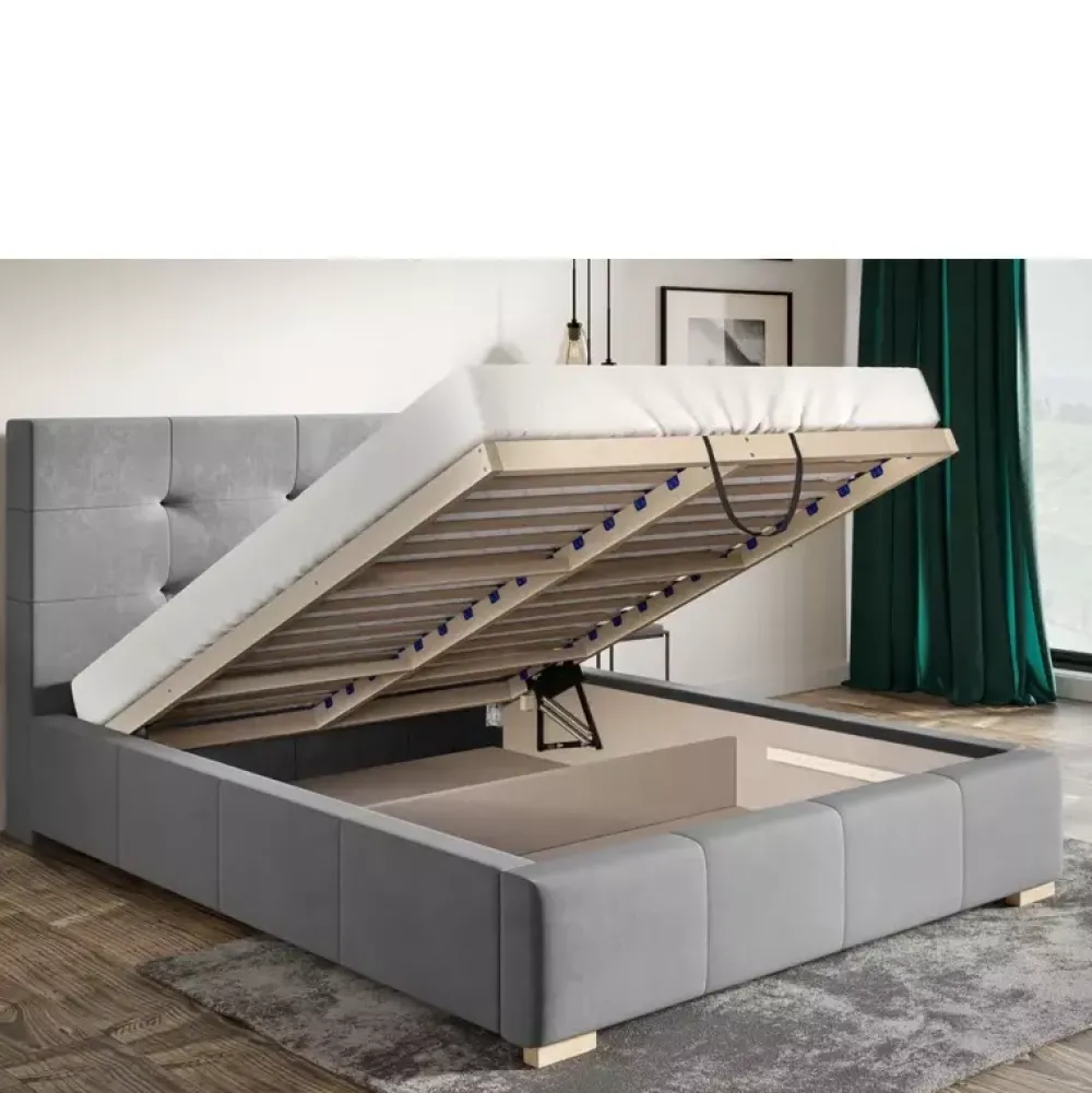 Łóżka Młodzieżowe|Łóżka Z Pojemnikiem>Riban Łóżko do sypialni 160x200 cm PRANS