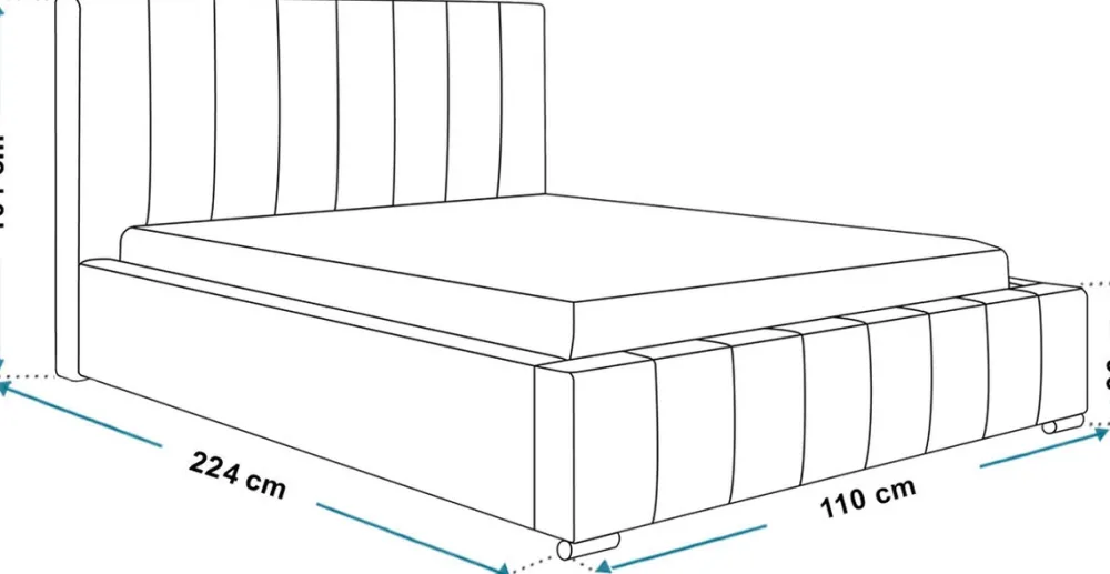 Łóżka Młodzieżowe|Łóżka Dziecięce>Riban Łóżko do sypialni 90x200 cm SENDY