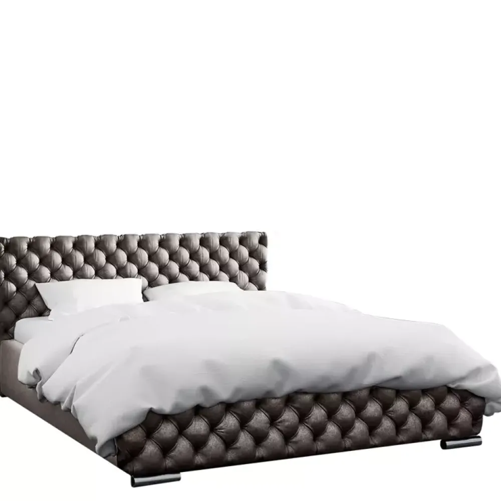 Łóżka Z Zagłówkiem|Łóżka Różowe>Gruszka Łóżko do sypialni 180x200 glamour czerwony FEZ