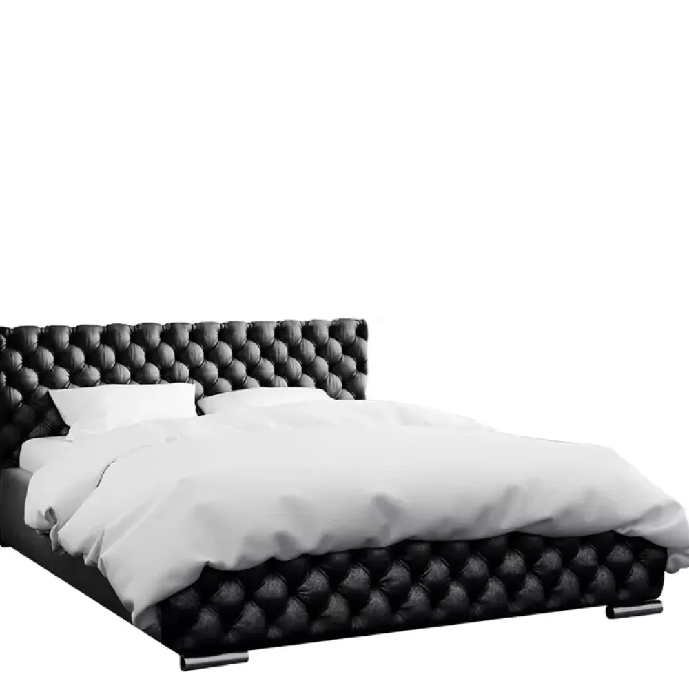 Łóżka Z Zagłówkiem|Łóżka Różowe>Gruszka Łóżko do sypialni 180x200 glamour czerwony FEZ