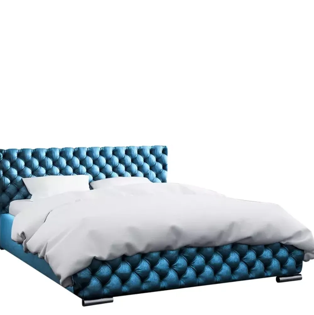 Łóżka Z Zagłówkiem|Łóżka Różowe>Gruszka Łóżko do sypialni 180x200 glamour czerwony FEZ