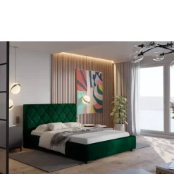 Łóżka Młodzieżowe|Łóżka Z Pojemnikiem>Riban Łóżko dwuosobowe tapicerowane 160x200 cm STRALO