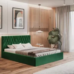 Łóżka Młodzieżowe|Łóżka Z Pojemnikiem>Riban Łóżko dwuosobowe 160x200 cm SHELES