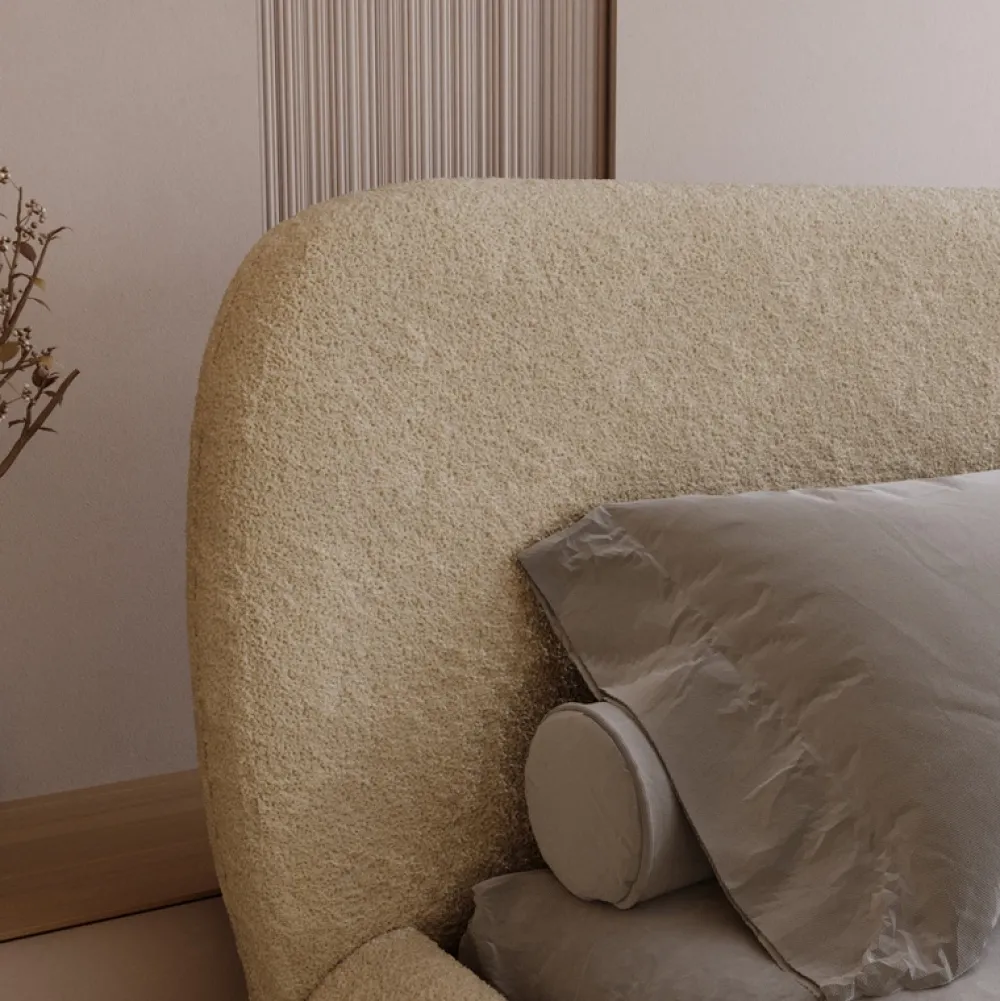 Łóżka Ze Stelażem|Łóżka Na Nóżkach>UNISTYL MEBLE Łóżko dwuosobowe 200x200 do sypialni MALI ciemnoszare