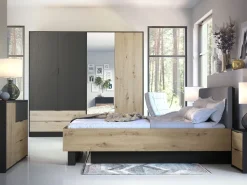 Łóżka Małżeńskie|Łóżka Z Zagłówkiem>MEBLOSIEK Łóżko dwuosobowe 160x200 z tapicerowanym zagłówkiem UTOPIA