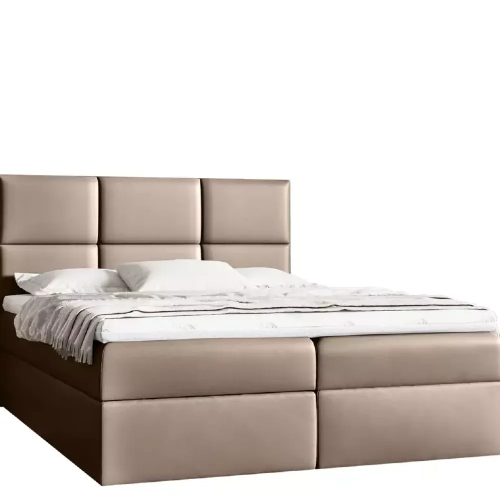 Łóżka Młodzieżowe|Łóżka Z Pojemnikiem>Gruszka Łóżko Kontynentalne 120x200 beżowe IGOR